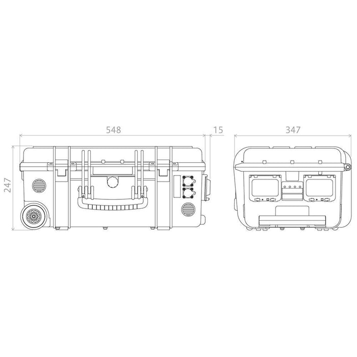 LECIP M34-150C050-401 可搬型バックアップ電源 ELiC WALKER(ブラック)