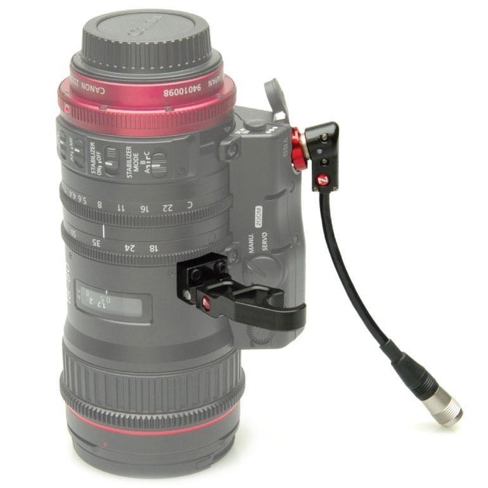Zacuto Z-C18C レンズサポート&ライトアングルエクステンションケーブルセット（Canon CN-E18-80mm用）