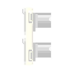 CANARE CP-NE8P6W-W 壁用AVコンセント CPシリーズ RJ45 カテゴリ6A （メス-メス） × 2 ホワイト