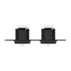 CANARE MFP-3X1DBW-NP コネクタ付きプレートMFPシリーズ XLR3P/NC3P