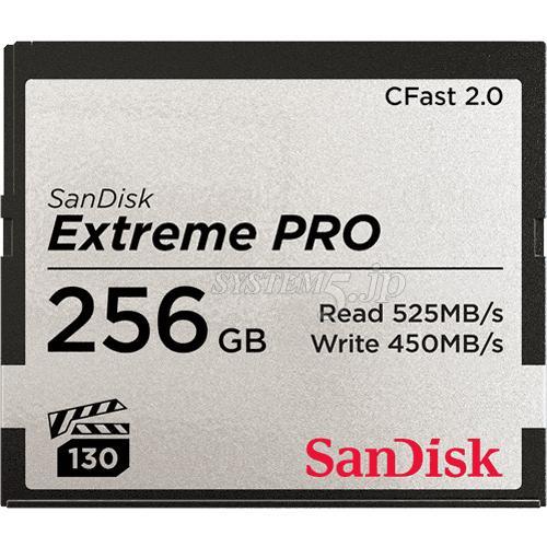 SanDisk SDCFSP-256G-J46D Extreme Pro CFast 2.0 カード 256GB - 業務 ...