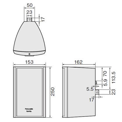 パナソニック WS-M10T-K 12cmコーン形スピーカー（ブラック） WS-M10-K 12cmコーン形スピーカー パナソニック 音響設備の通販