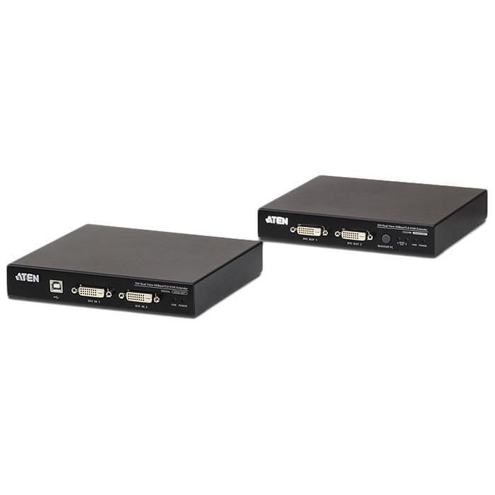 ATEN CE624 USB DVIデュアルディスプレイ HDBaseT 2.0 KVMエクステンダー(1080p@100m)