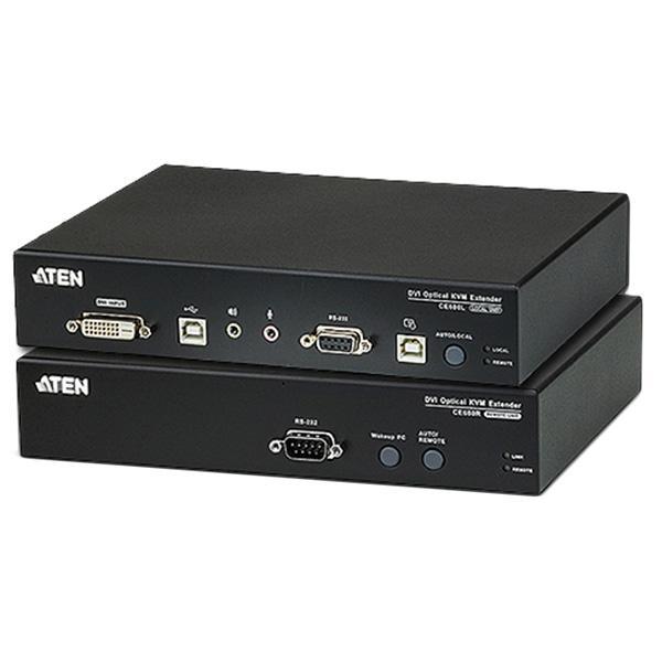 ATEN CE690 USB DVI 光ファイバーKVMエクステンダー(1,920×1,200@20km)