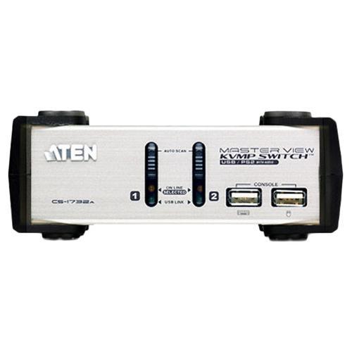 【生産完了】ATEN CS1732A 2ポート PS/2-USB VGA/オーディオ KVMPスイッチ