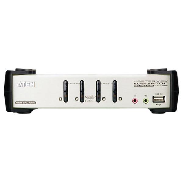 ATEN CS1734B 4ポート PS/2-USB VGA/オーディオ KVMPスイッチ(OSD搭載)