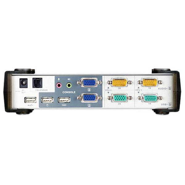 ATEN CS1742 2ポート USB VGA デュアルディスプレイ/オーディオ KVMPスイッチ 業務用撮影・映像・音響・ドローン専門店  システムファイブ