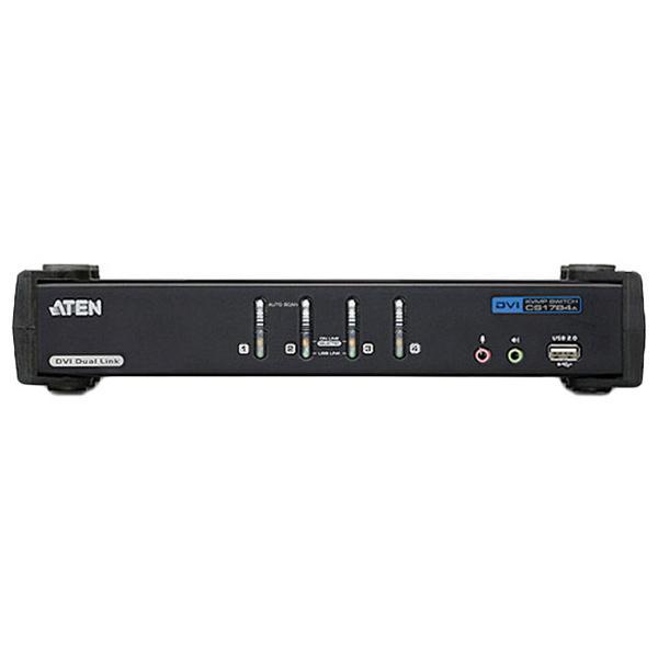 ATEN CS1784A 4ポート USB DVIデュアルリンク/オーディオ KVMPスイッチ