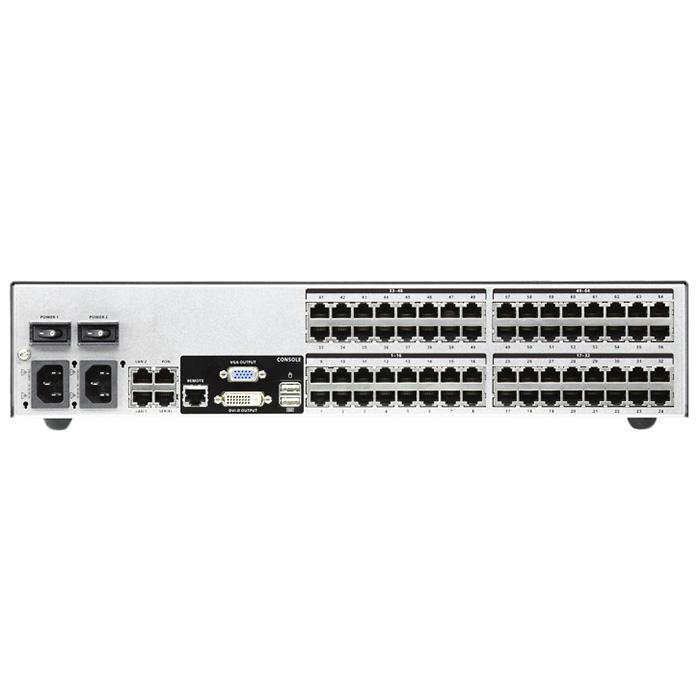 ATEN KN4164V 1ローカル/4リモート アクセス 64ポート カテゴリ5e IP-KVMスイッチ(バーチャルメディア対応、1920×1200)