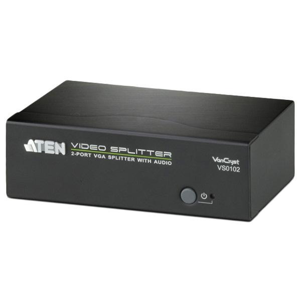 ATEN VS0102 VGA 2分配器(オーディオ対応) - 業務用撮影・映像・音響