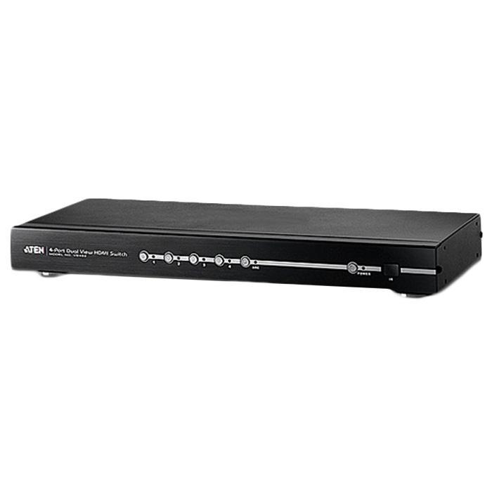 ATEN VS482 4ポート HDMI切替器 4-Port True 4K HDMI Switch with Dual Output - VS482B, ATEN