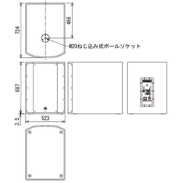 JBL PRX818XLFW Powered パワード・サブウーファー