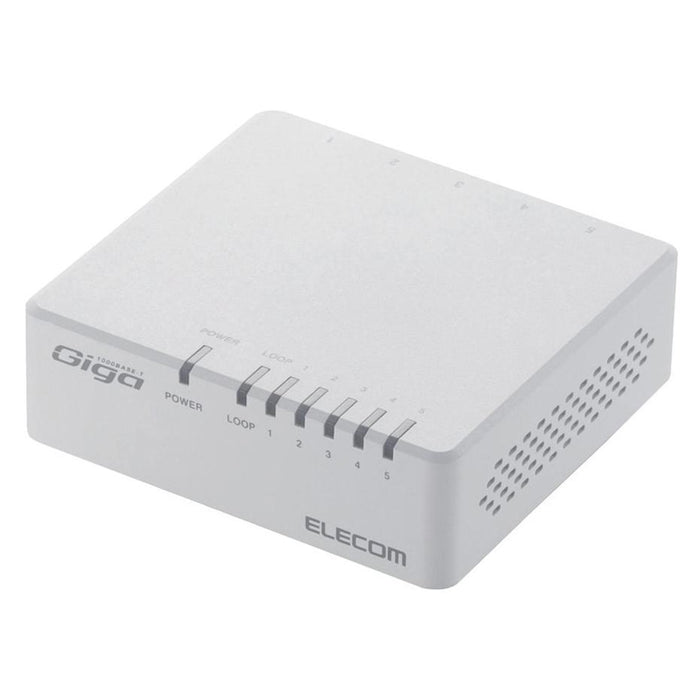 ELECOM EHC-G05PA-W-K 1000BASE-T対応 スイッチングハブ(5ポート/ホワイト)