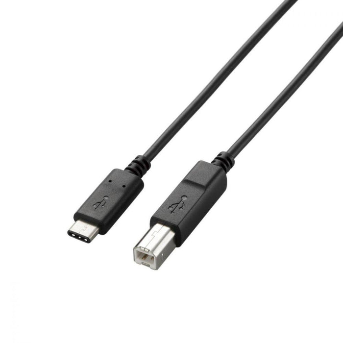 ELECOM U2C-CB20NBK USB2.0ケーブル(認証品、C-B/2.0m)