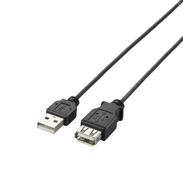 ELECOM U2C-EXN05BK 極細USB2.0延長ケーブル(A-A延長タイプ/0.5m)
