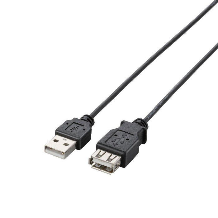 ELECOM U2C-EXN20BK 極細USB2.0延長ケーブル(A-A延長タイプ/2.0m)