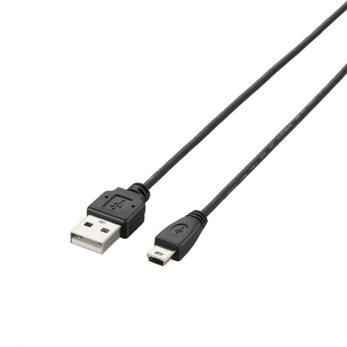 ELECOM U2C-MXN20BK 極細USB2.0ケーブル(mini-Bタイプ/2.0m)
