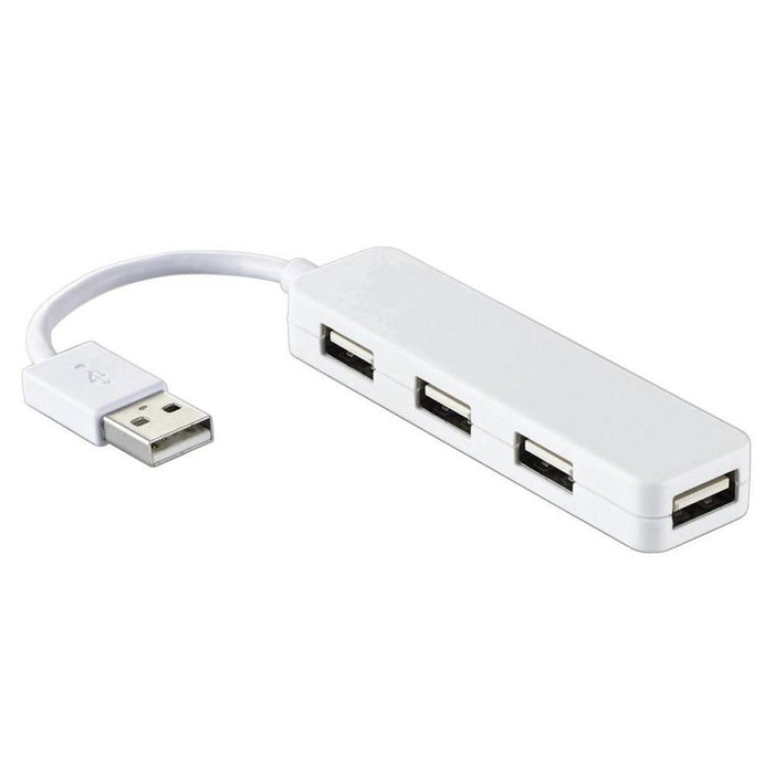 ELECOM U2H-SN4NBWH USB2.0ハブ(コンパクトタイプ/ホワイト)