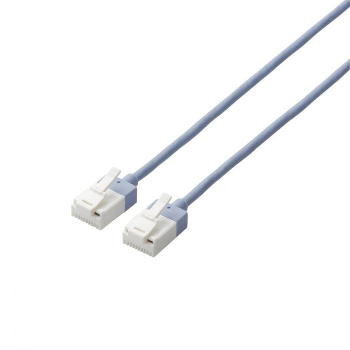 ELECOM LD-GPASST/BU20 ツメ折れ防止スーパースリムLANケーブルCat6A準拠(2m)