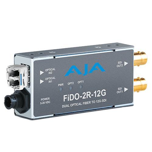 AJA Video Systems FiDO-2R-12G 2ch シングルモード LC Fiber → 12G-SDI 受信機