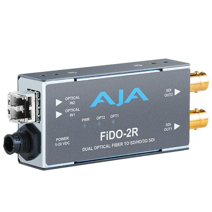AJA Video Systems FiDO-2R-MM 2ch マルチモード LC Fiber → 3G-SDI 受信機