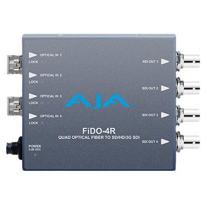 AJA Video Systems FiDO-4R-MM 4ch マルチモード LC Fiber → 3G-SDI 受信機