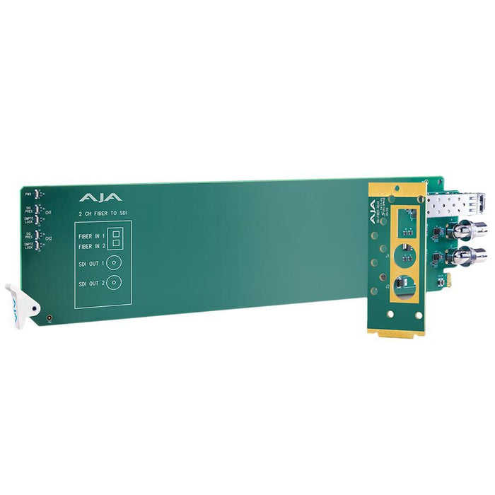 AJA Video Systems OG-FIBER-2R-MM 2ch マルチモード LC Fiber → 3G-SDI 受信機