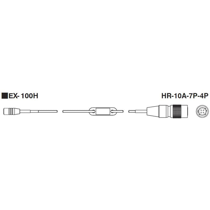 AZDEN EX-100H 無指向性ラベリア型マイクロホン(HR-10A-7P-4P)