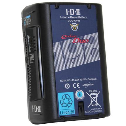 【生産完了】IDX DUO-C198 Vマウントタイプリチウムイオンバッテリー(191Wh)
