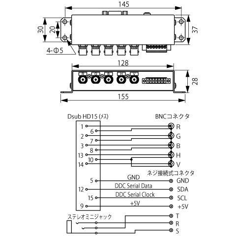 CANARE VVABOX VGAセパレートボックス（背面ステレオミニジャック付き）