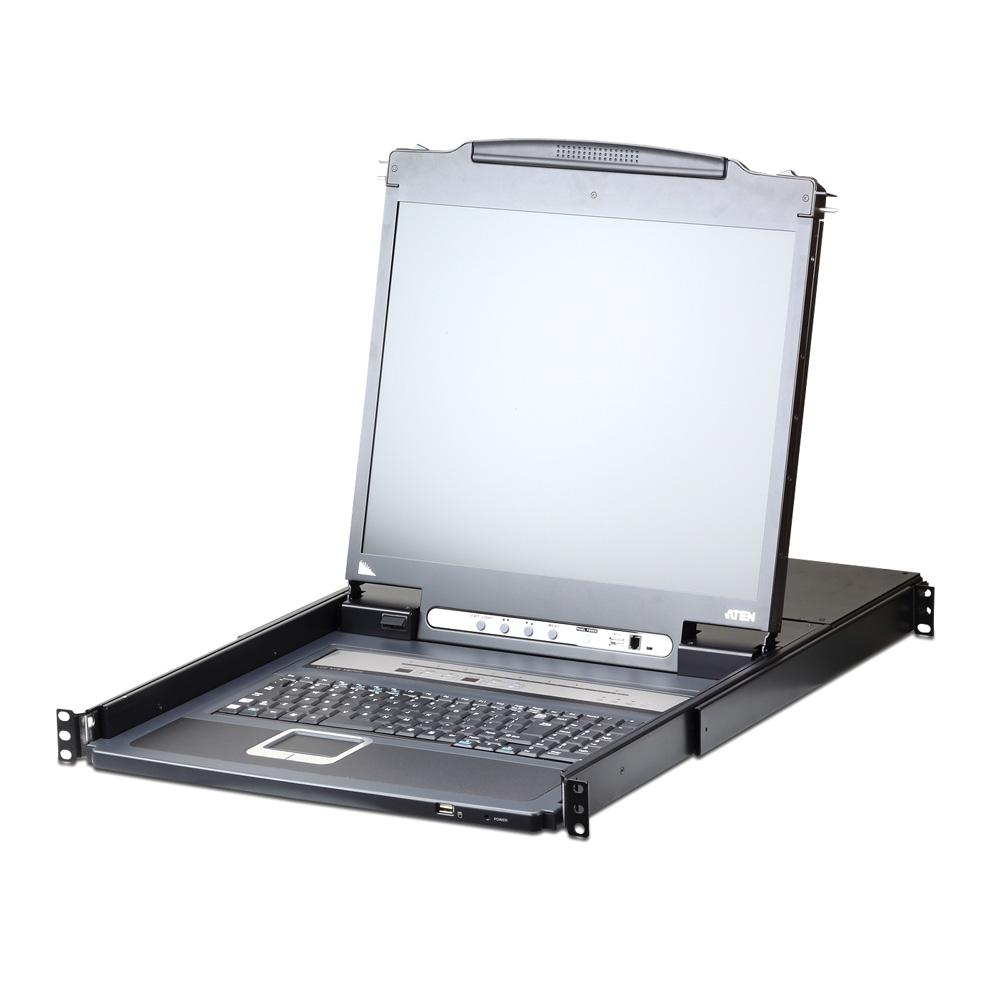 PROVERBELL クロカワ出品　2 ATEN CL5708IMJJL 17インチ8ポート PS/2-USB VGA LCD IP-KVM