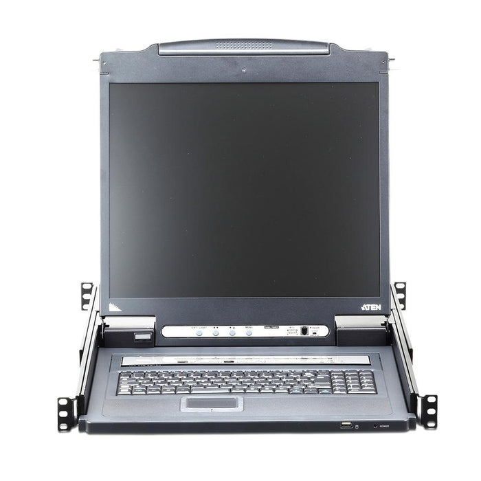 ATEN CL5708INJJL 19インチ8ポート PS/2-USB VGA LCD IP-KVMドロワー/ロングレール