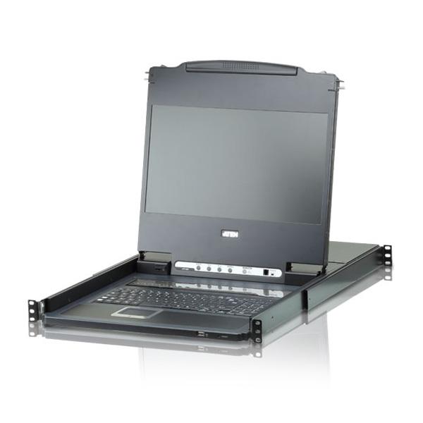 ATEN CL6708MWJJL フルHDワイド対応8ポートUSB DVI KVMドロワー