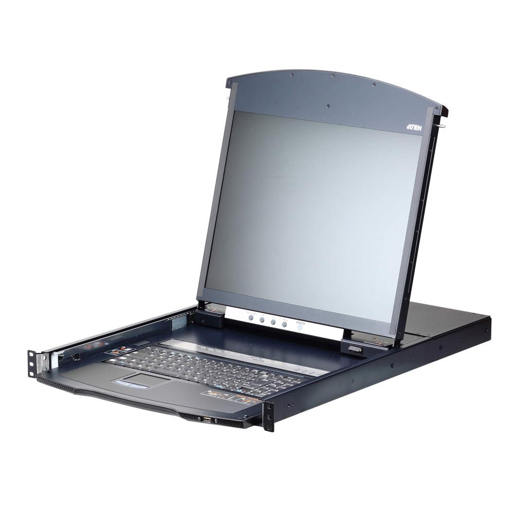 ドデカミン ATEN KL1108VNJJL 19インチ LCD IP-KVMドロワー 8ポート カテゴリ5e