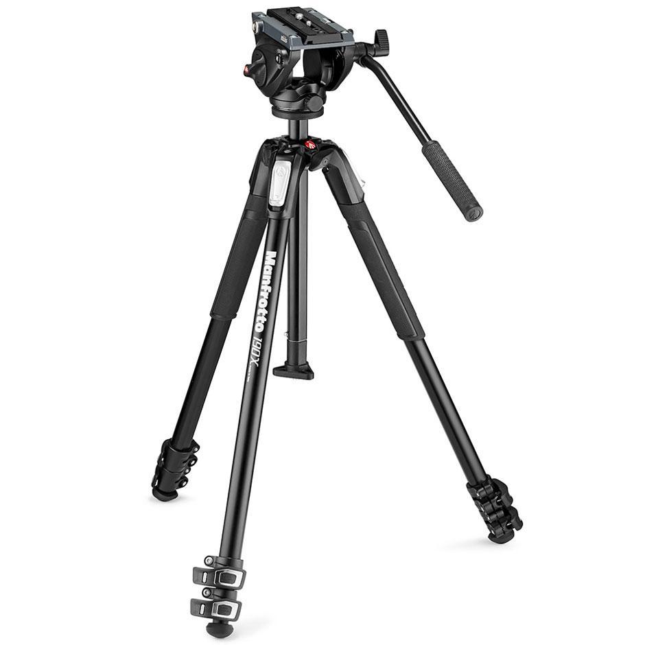 Manfrotto MVK500190X3 MVH500AHビデオ雲台+MT190X3アルミ三脚