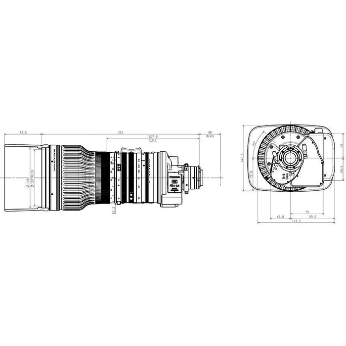 【価格お問い合わせください】Canon CJ45e×13.6B IASE-V H 4K放送用ポータブルズームレンズ