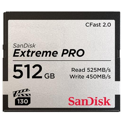 SanDisk SDCFSP-512G-J46D エクストリーム プロ CFast 2.0 カード 512GB