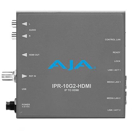 AJA Video Systems IPR-10G2-HDMI SMPTE ST 2110 対応ビデオ/オーディオレシーバー