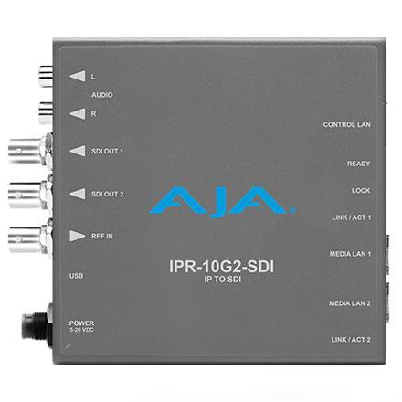 AJA Video Systems IPR-10G2-SDI SMPTE ST 2110 対応ビデオ/オーディオレシーバー