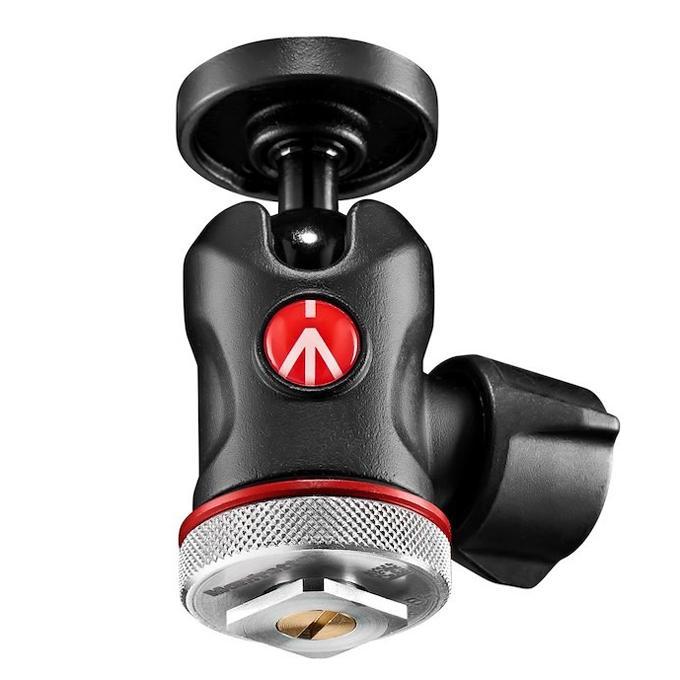 Manfrotto MH492LCD-BH センターボール雲台 コールドシュー付き