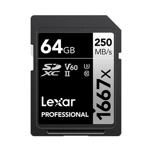 Lexar LSD64GCBJP1667 Lexar SDXCカード 64GB 1667x UHS-II U3 V60