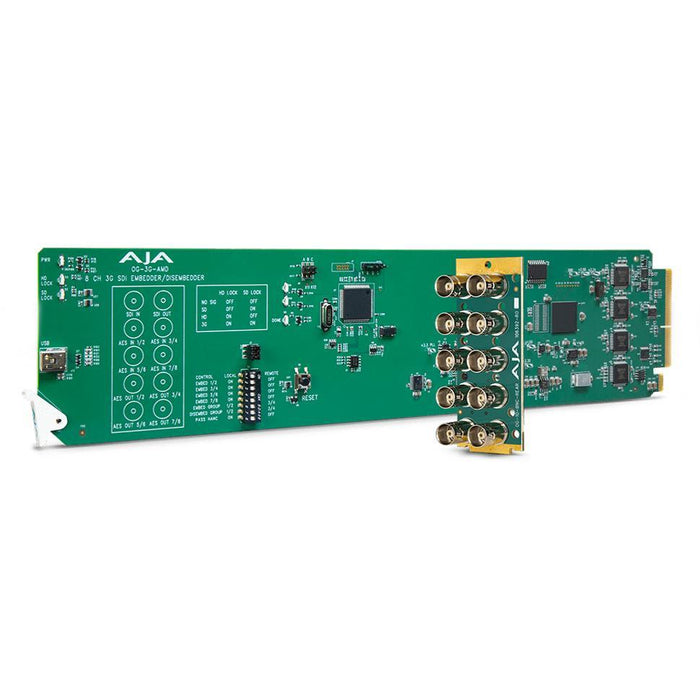AJA Video Systems OG-3G-AMD DashBoard 対応 3G-SDI 8チャンネル 24ビット AES エンベッダー / ディスエンベッダー openGear カード