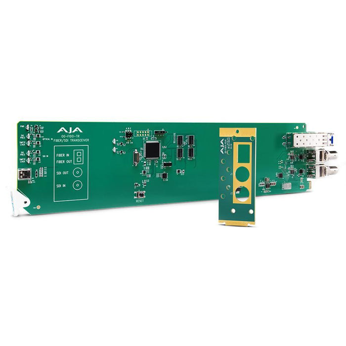 AJA Video Systems OG-FIDO-TR DashBoard 対応 1チャンネル 3G-SDI / LC シングルモード LC ファイバー openGear トランシーバー