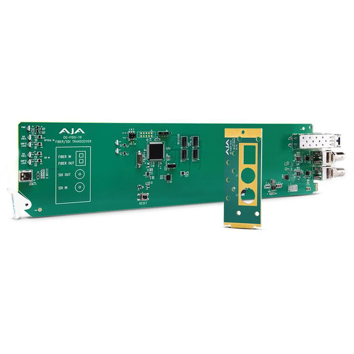 AJA Video Systems OG-FIDO-TR-MM DashBoard 対応 1チャンネル 3G-SDI / LC マルチモード LC ファイバー openGear トランシーバー