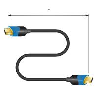 CANARE HDM03P 3M BLK イーサネット対応プレミアムハイスピードHDMI