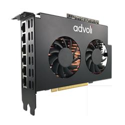 【価格お問い合わせください】advoli TA4E_P PoE対応 組込型GPU搭載HDBaseTグラフィックカード