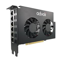 【価格お問い合わせください】advoli TA4E_D PoE対応 組込型GPU搭載HDBaseTグラフィックカード