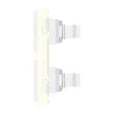 CANARE KP-JRUKW-S 壁用AVコンセント CPシリーズ BNC （メス-メス/12G-SDI対応）× 2 金属枠/シルバー