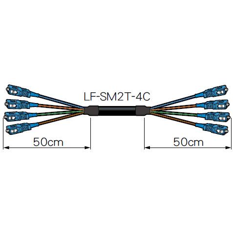 CANARE 4FS150T-SS 150M BLK 高強度4心光接続ケーブル SC-SC 150m 黒