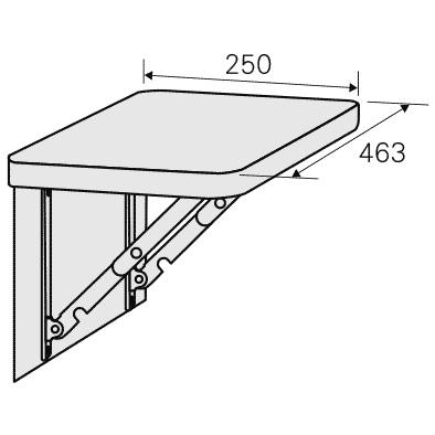 CANARE CST2-2546-B 書類専用サイドテーブル